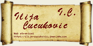 Ilija Čučuković vizit kartica